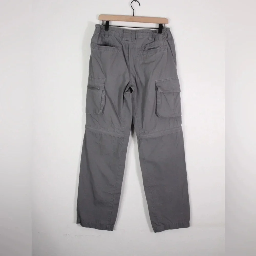 C&A Canda Straight Leg Convertible Pants Men's 33x32 Gray‎ Cargo Workwear